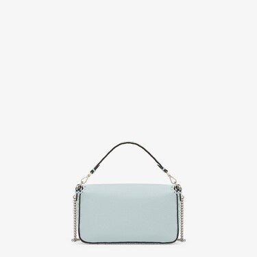 Baguette Mini Borsa in Selleria colore azzurro con 309 impunture fatte a mano