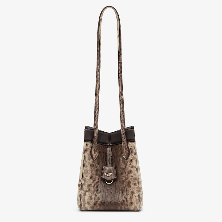 NUOVO Fendi Origami Mini Minibag in karung naturale