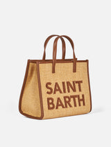 Borsa Midi Vivian in paglia beige