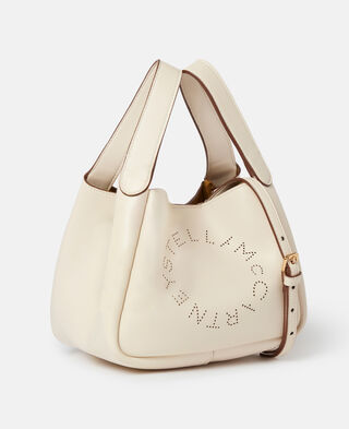 STELLA McCartney Borsa a tracolla con doppio manico e logo